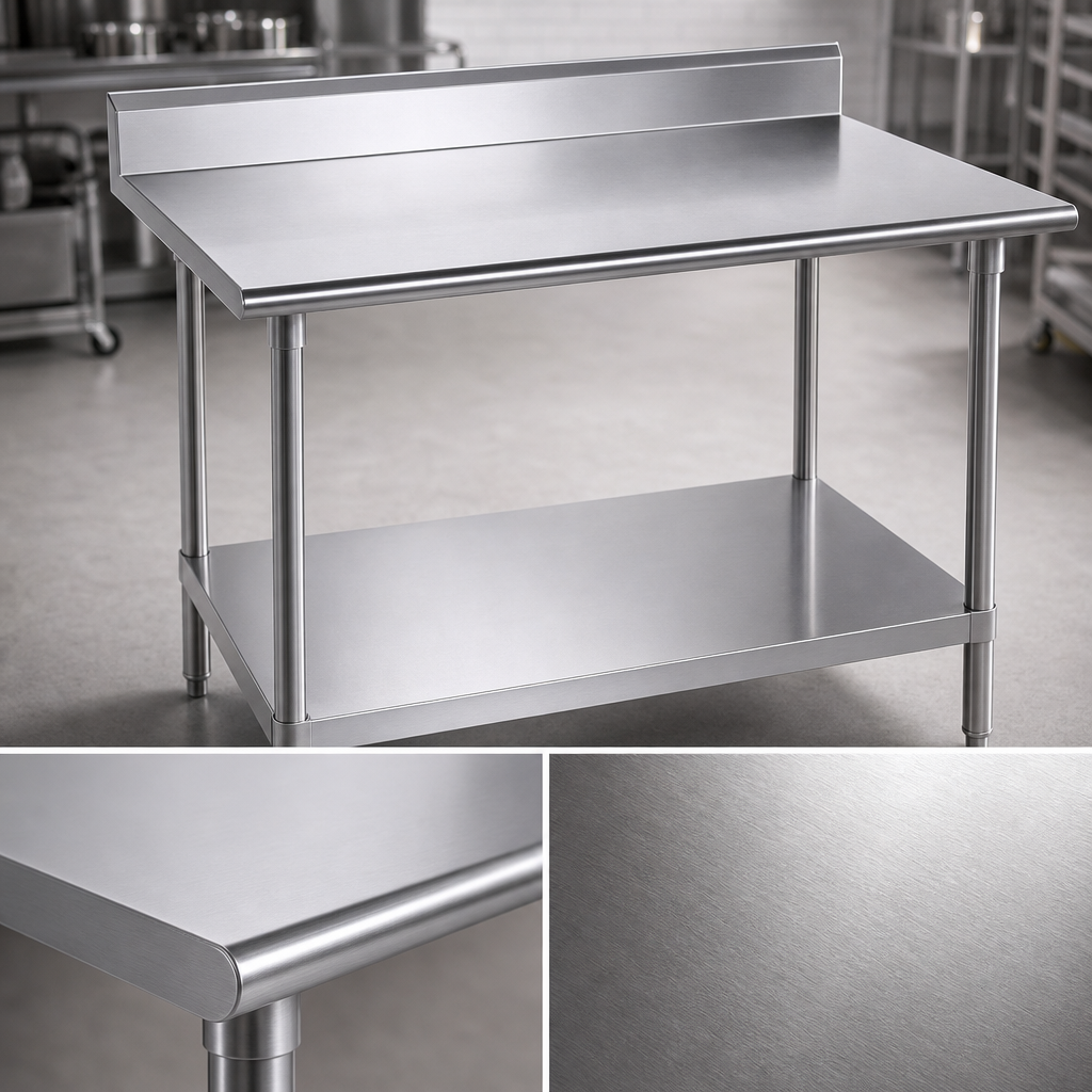 16-Gauge 430 Stainless Steel Top