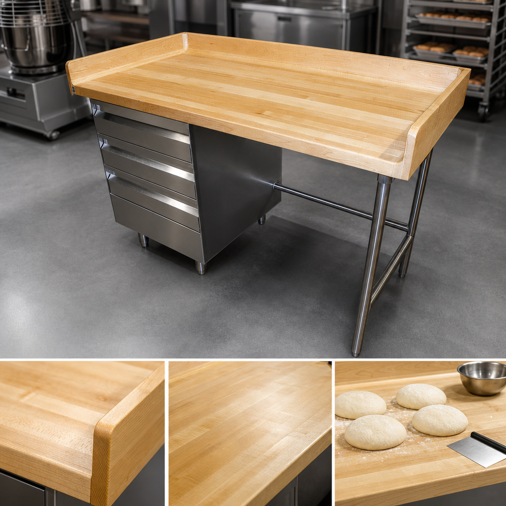 Butcher-Block Wood Top
