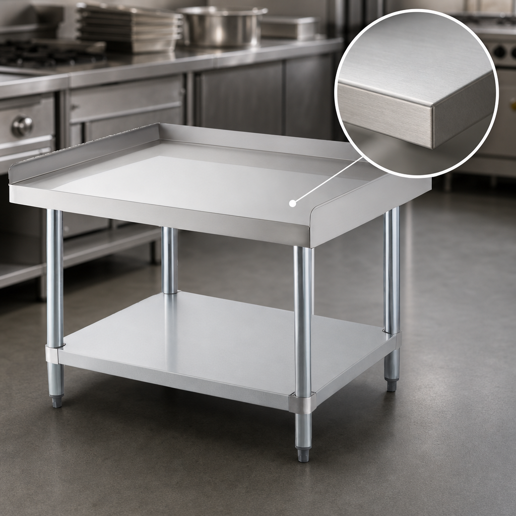 16-Gauge 304 Stainless Steel Top