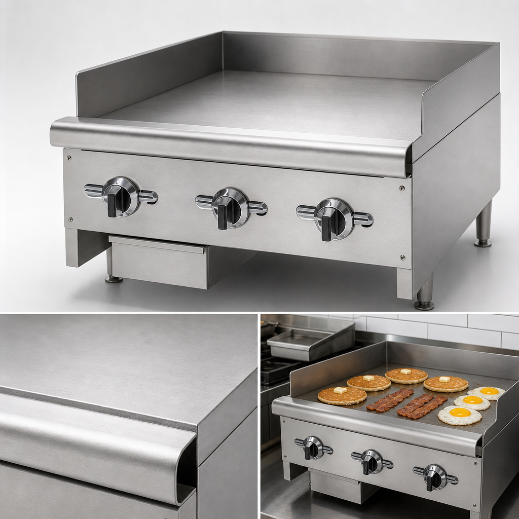 3/4-Inch Smooth Steel Griddle Plate