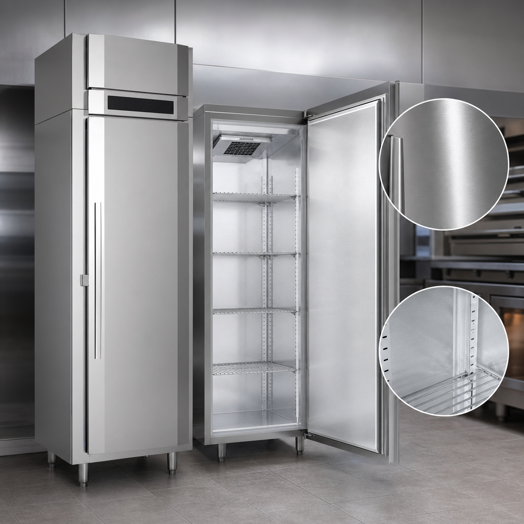 Stainless Steel Exterior & Aluminum Interior