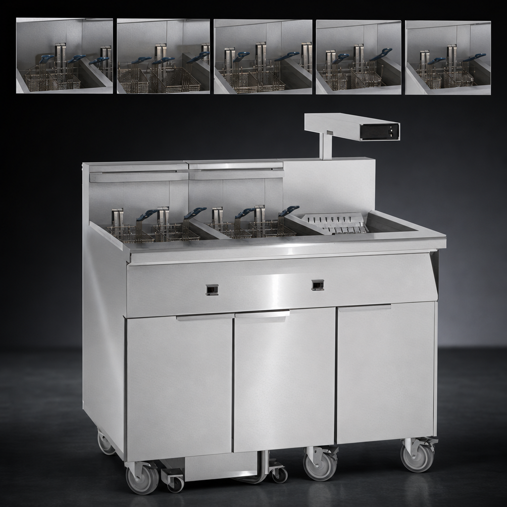 Six-Compartment Fryer Design
