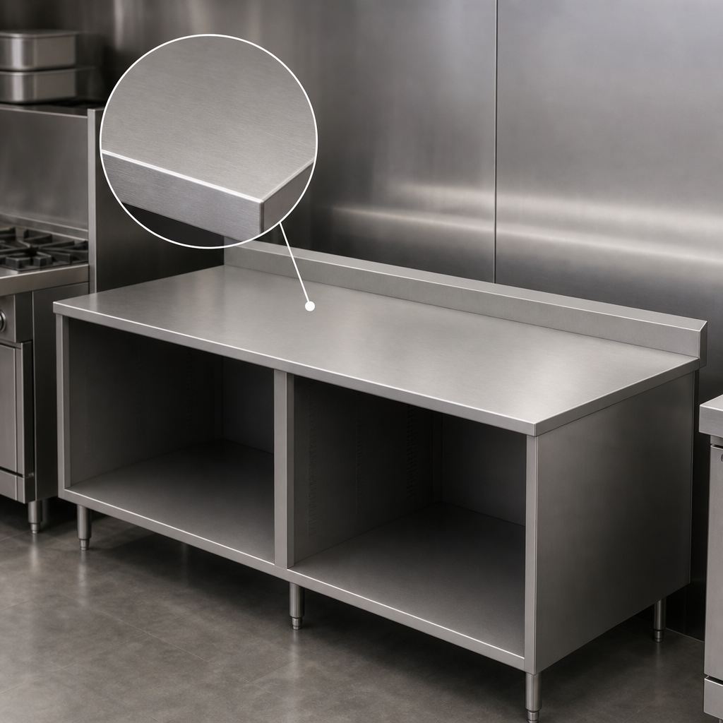 14-Gauge 304 Stainless Steel Top