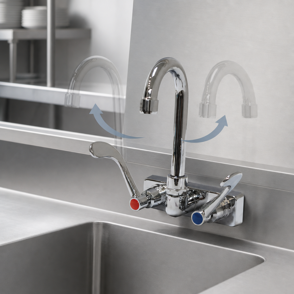 3-1/2-Inch Swivel Gooseneck Spout