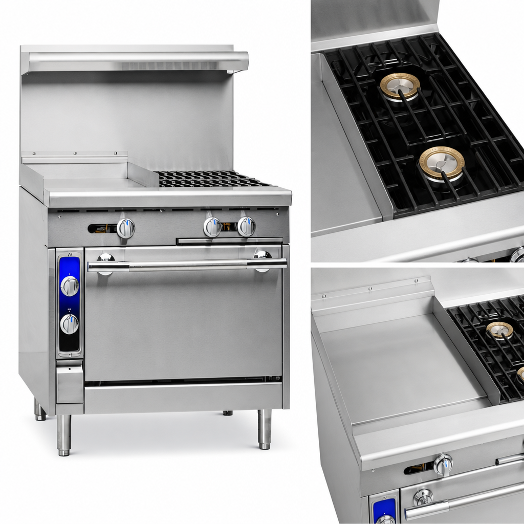Two Open Burners