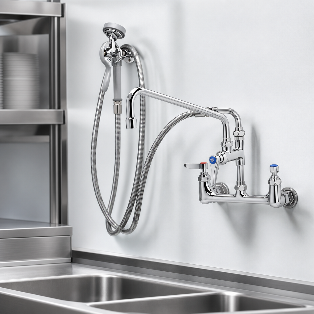 Wall-Mount Mixing Faucet
