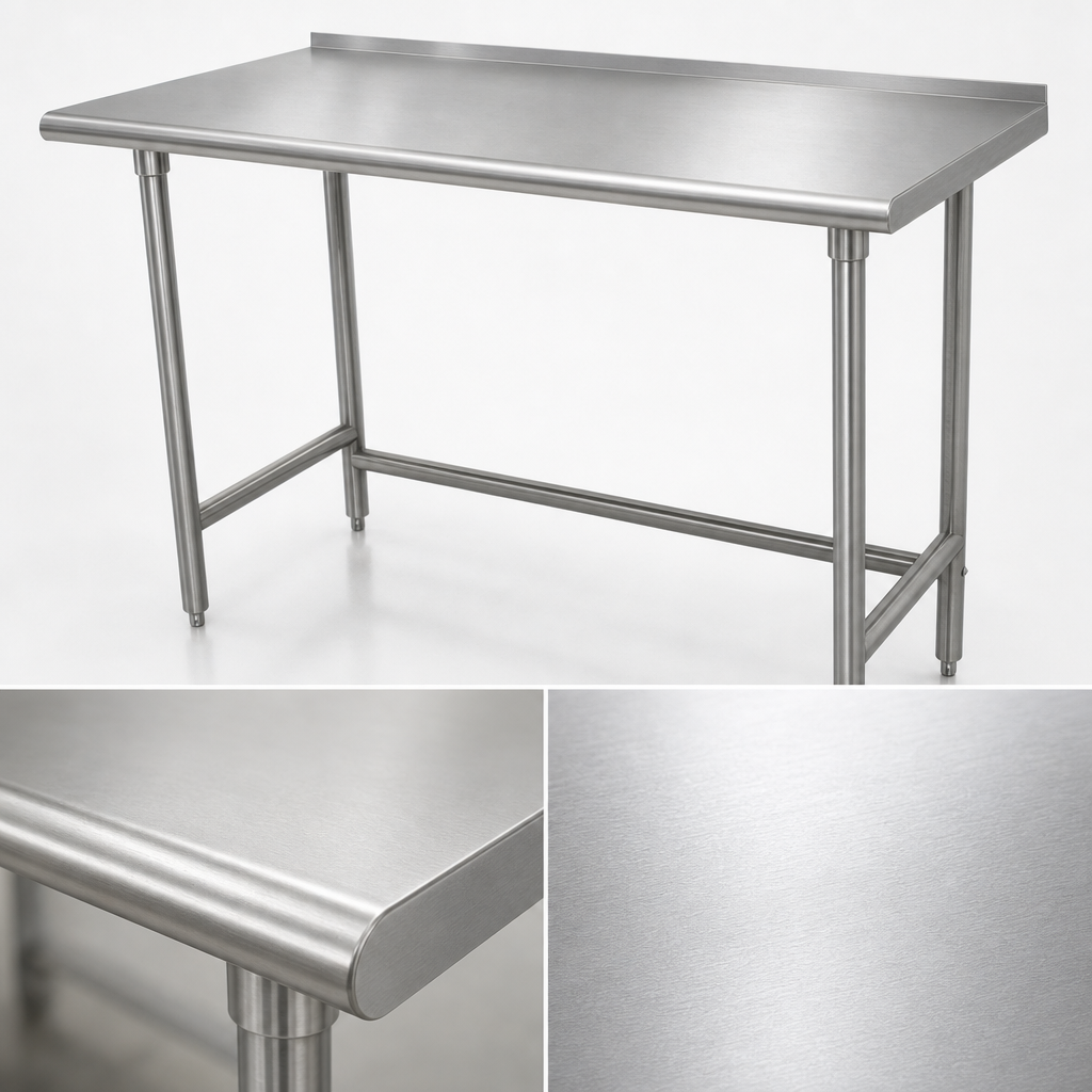 14-Gauge 304 Stainless Steel Top