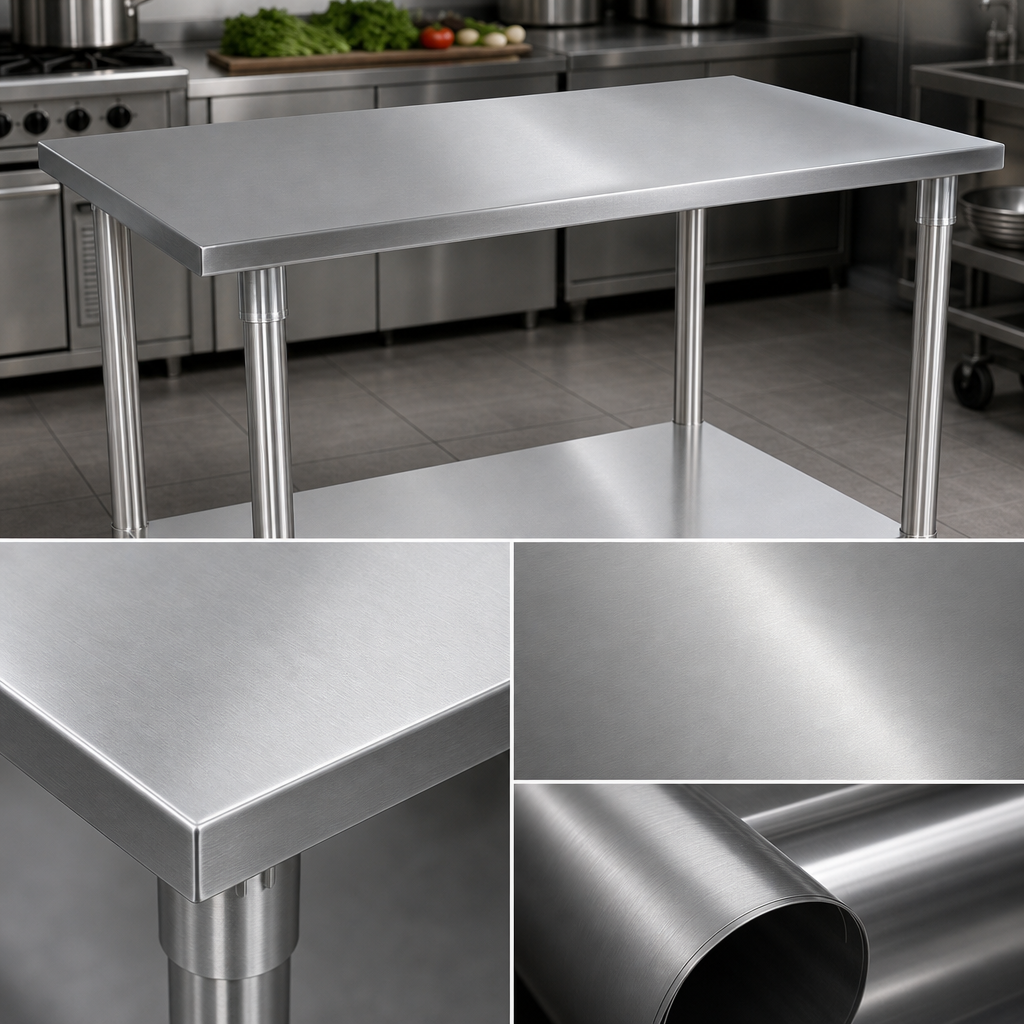 16-Gauge Stainless Steel Top