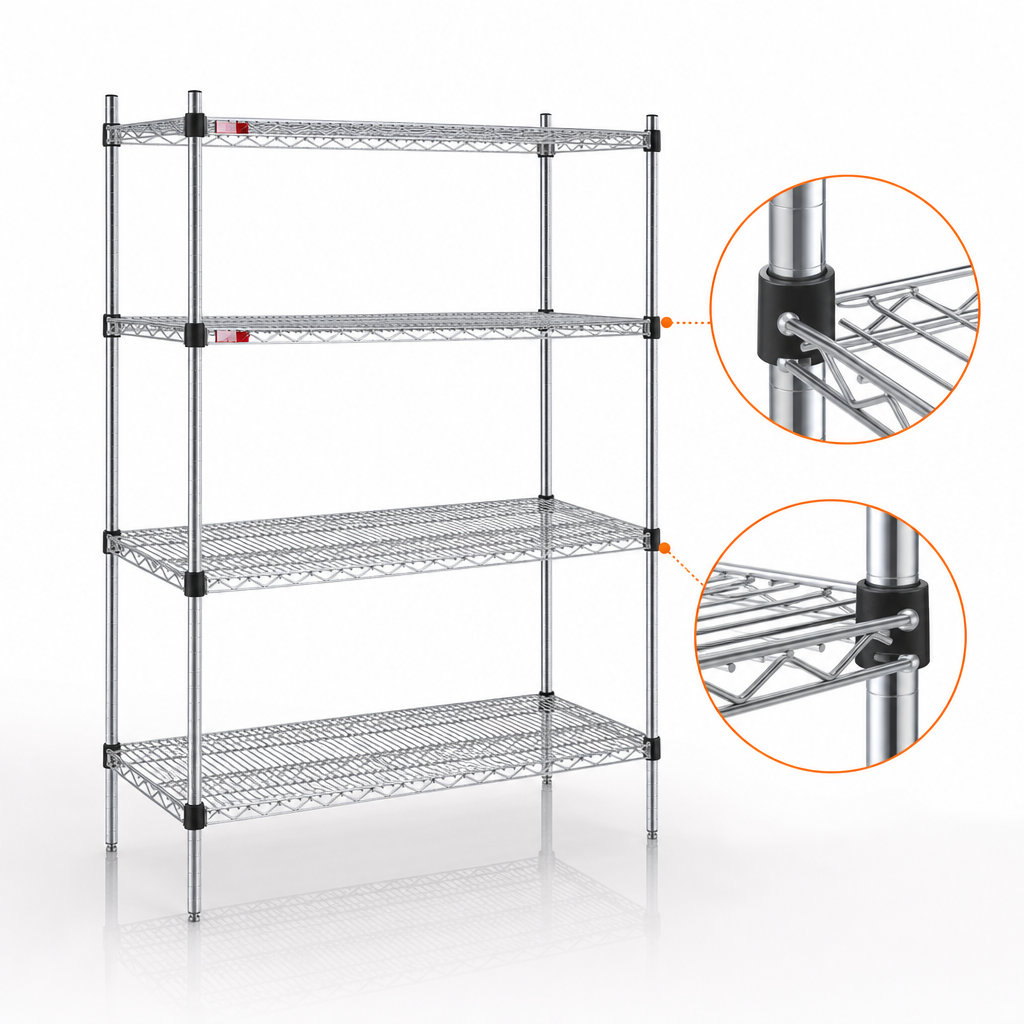 Quad-Adjust Shelves