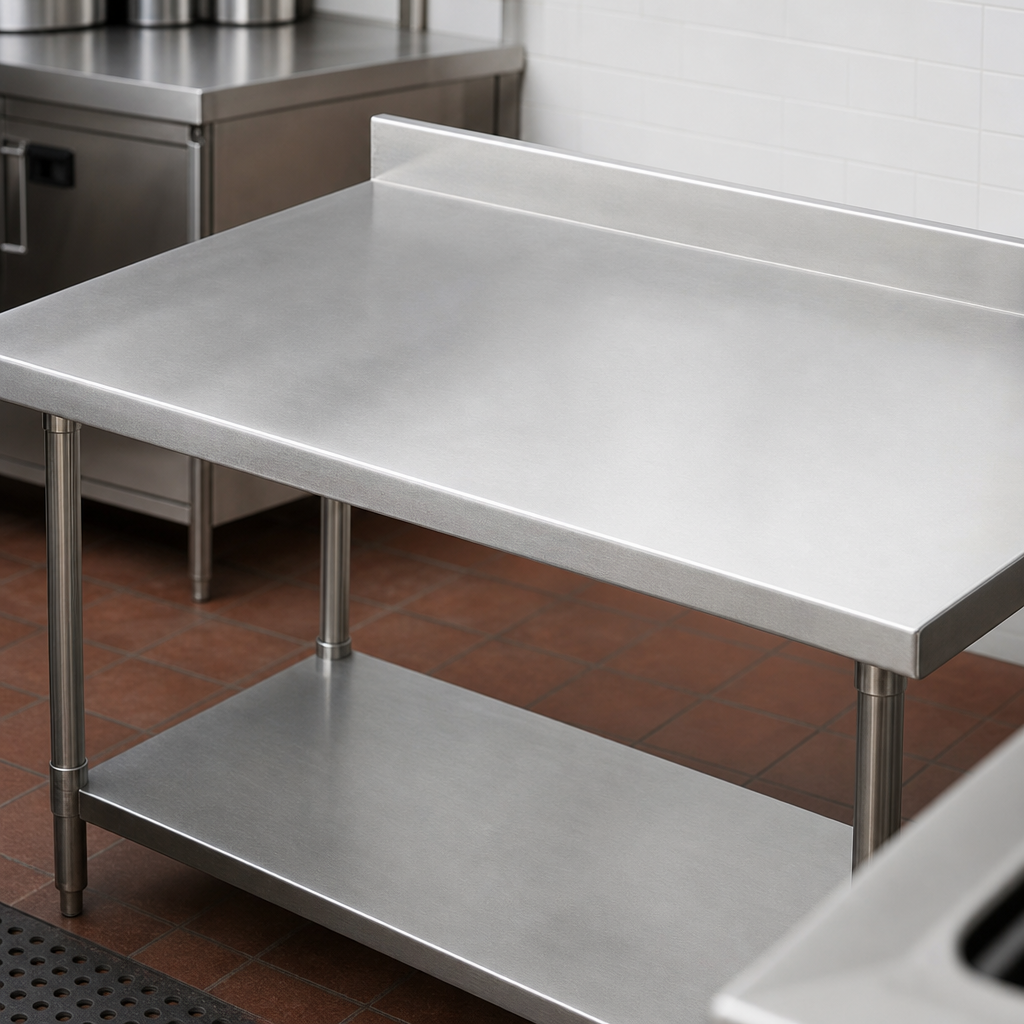 16-Gauge 304 Stainless Steel Top