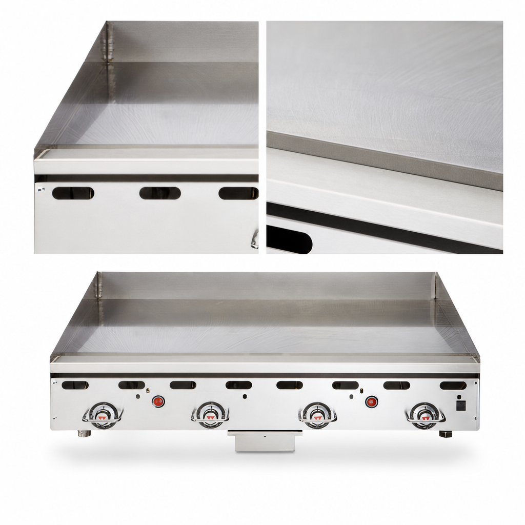 1-Inch Polished Steel Griddle Plate
