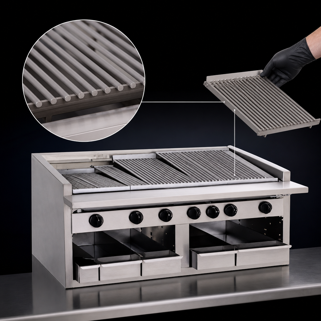 Free-Floating Round Rod Top Grate