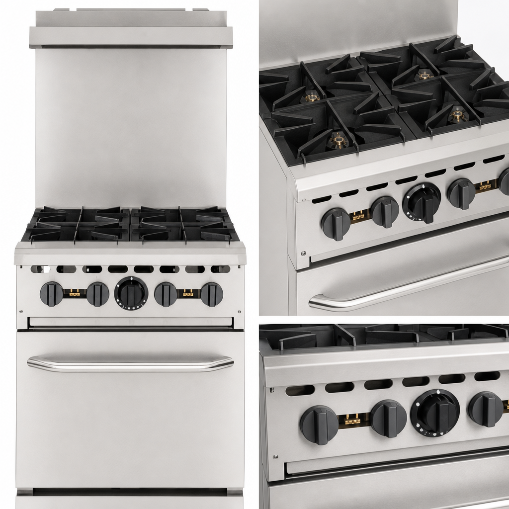 Four Open Burners