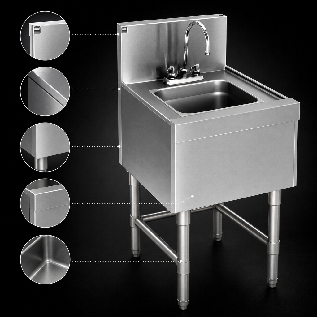 20-Gauge Stainless Steel Sink Assembly