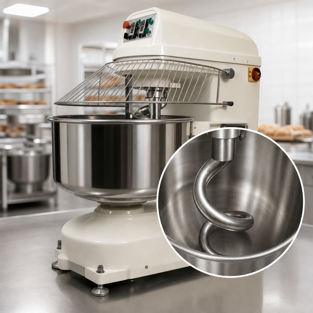 Stainless Steel Bowl and Spiral Agitator