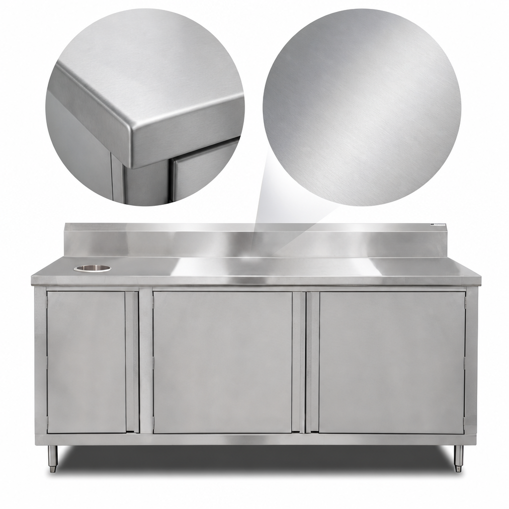 14-Gauge Stainless Steel Top