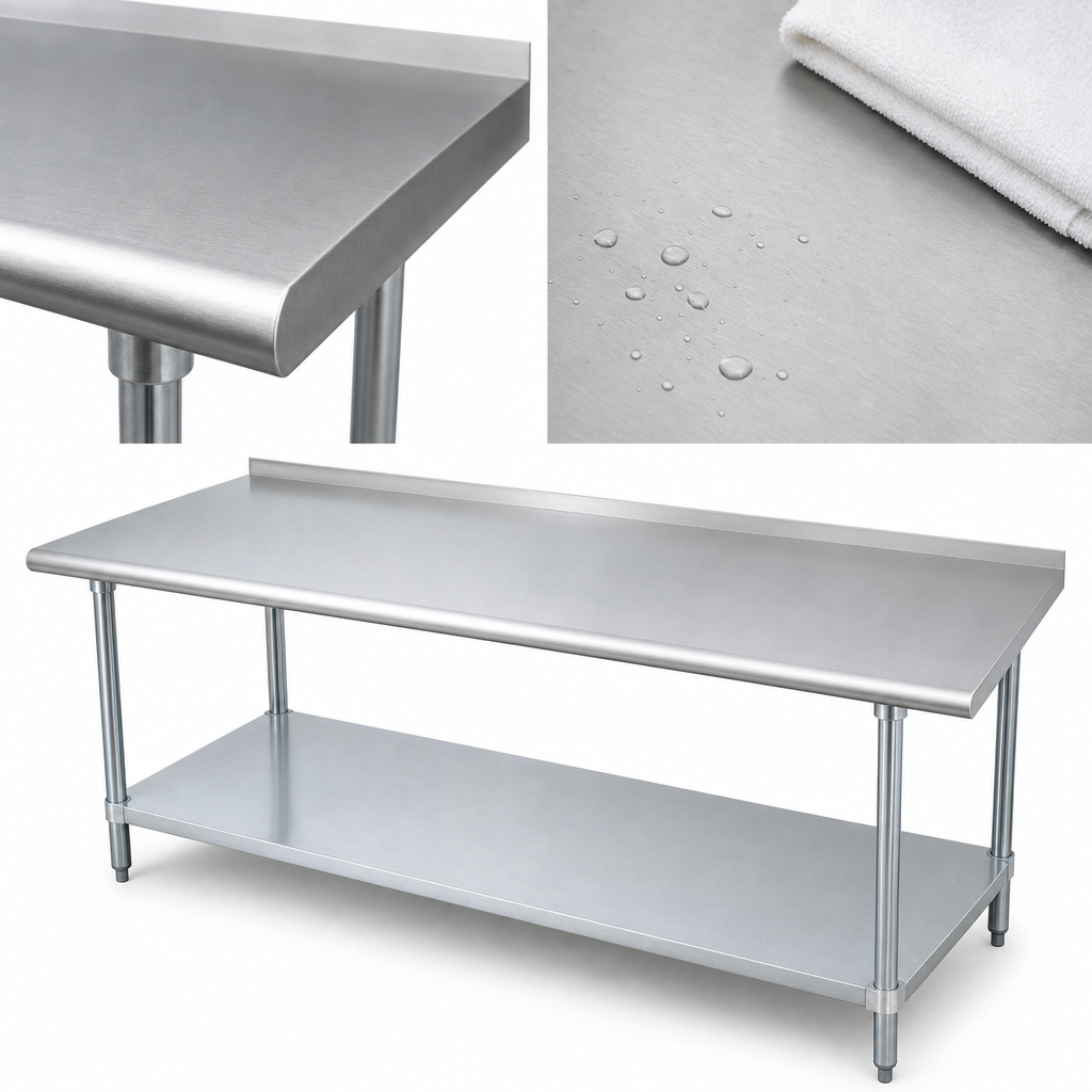 14-Gauge 304 Stainless Steel Top