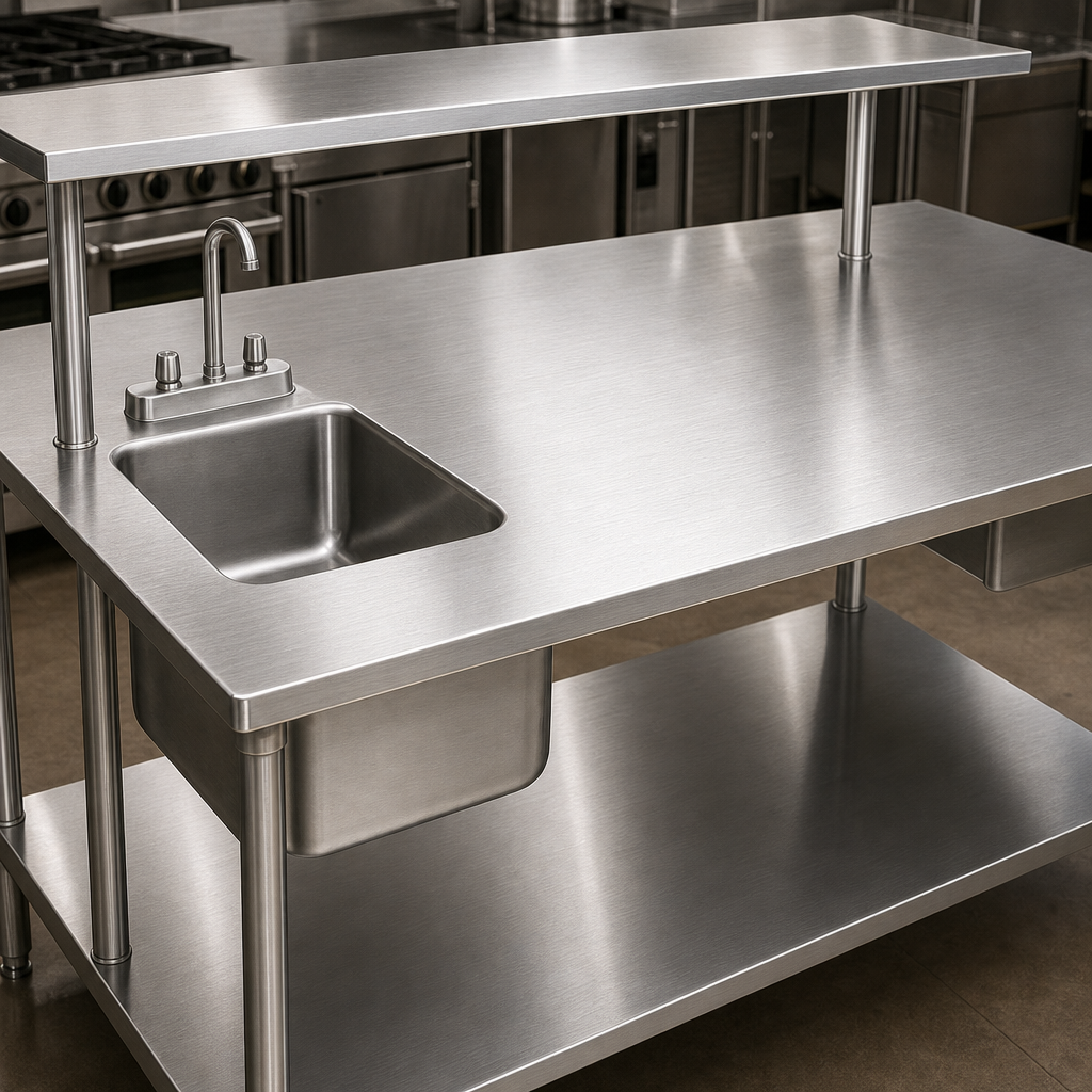 14-Gauge 304 Stainless Steel Top