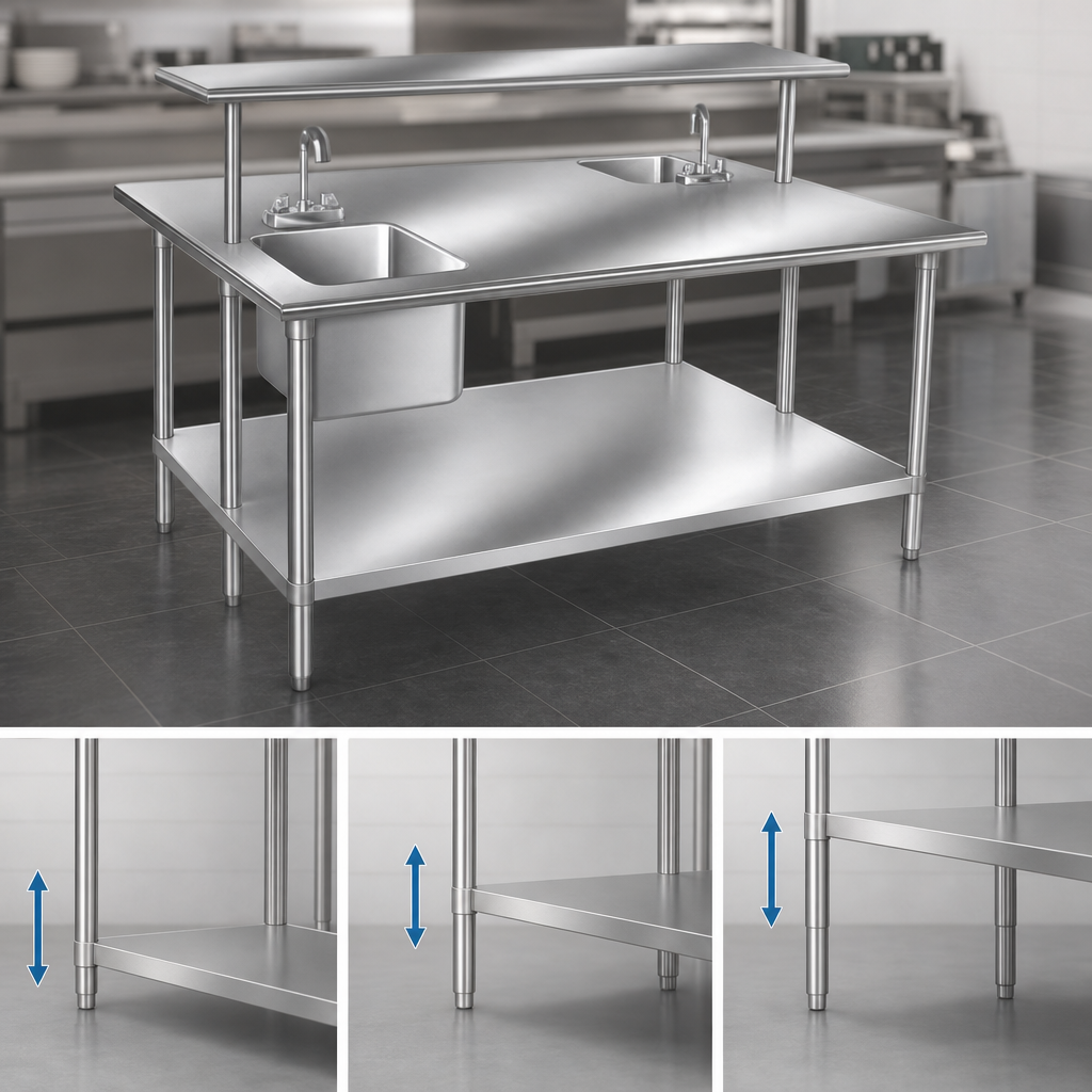 Adjustable Stainless Steel Undershelf