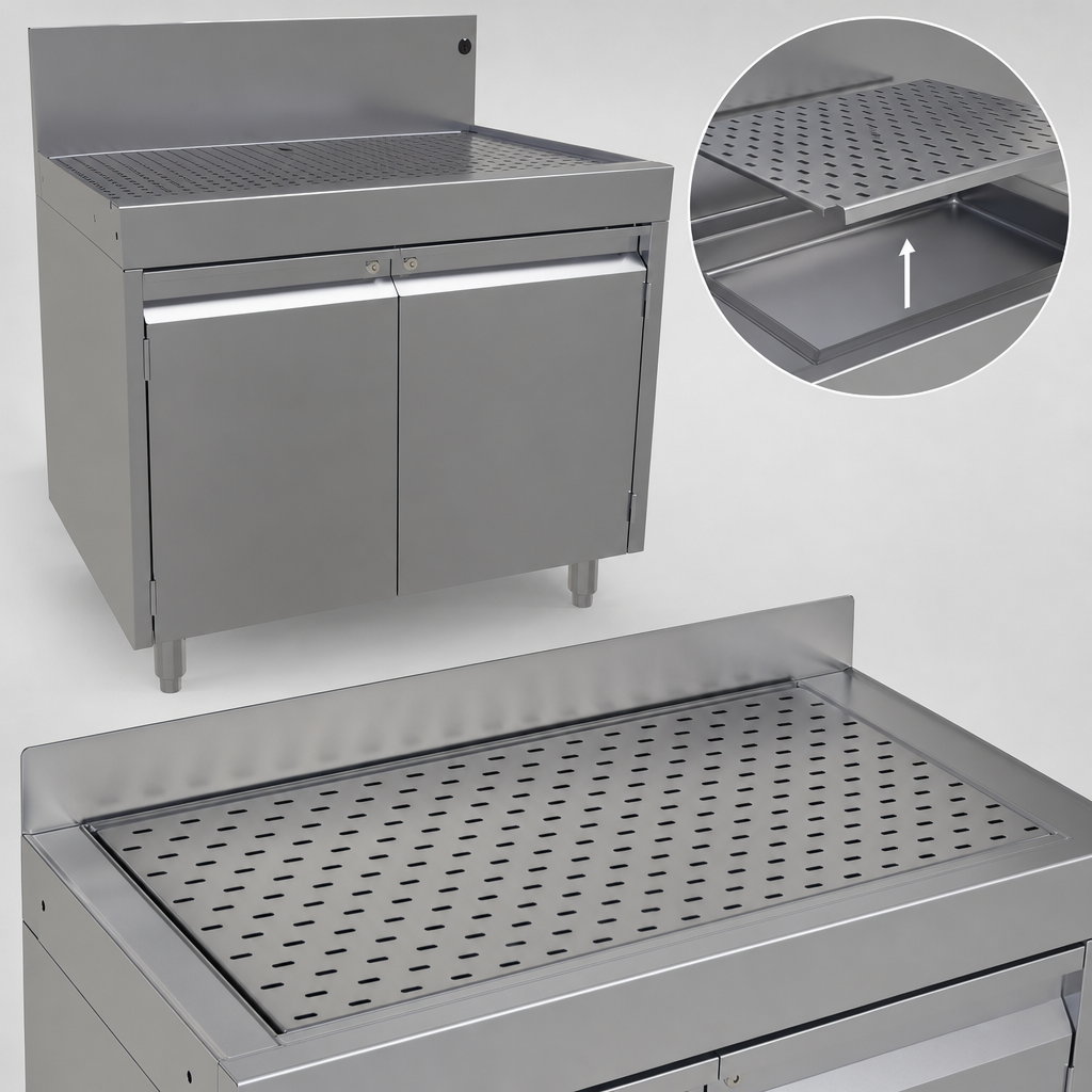 Drain Pan with Removable Perforated Insert