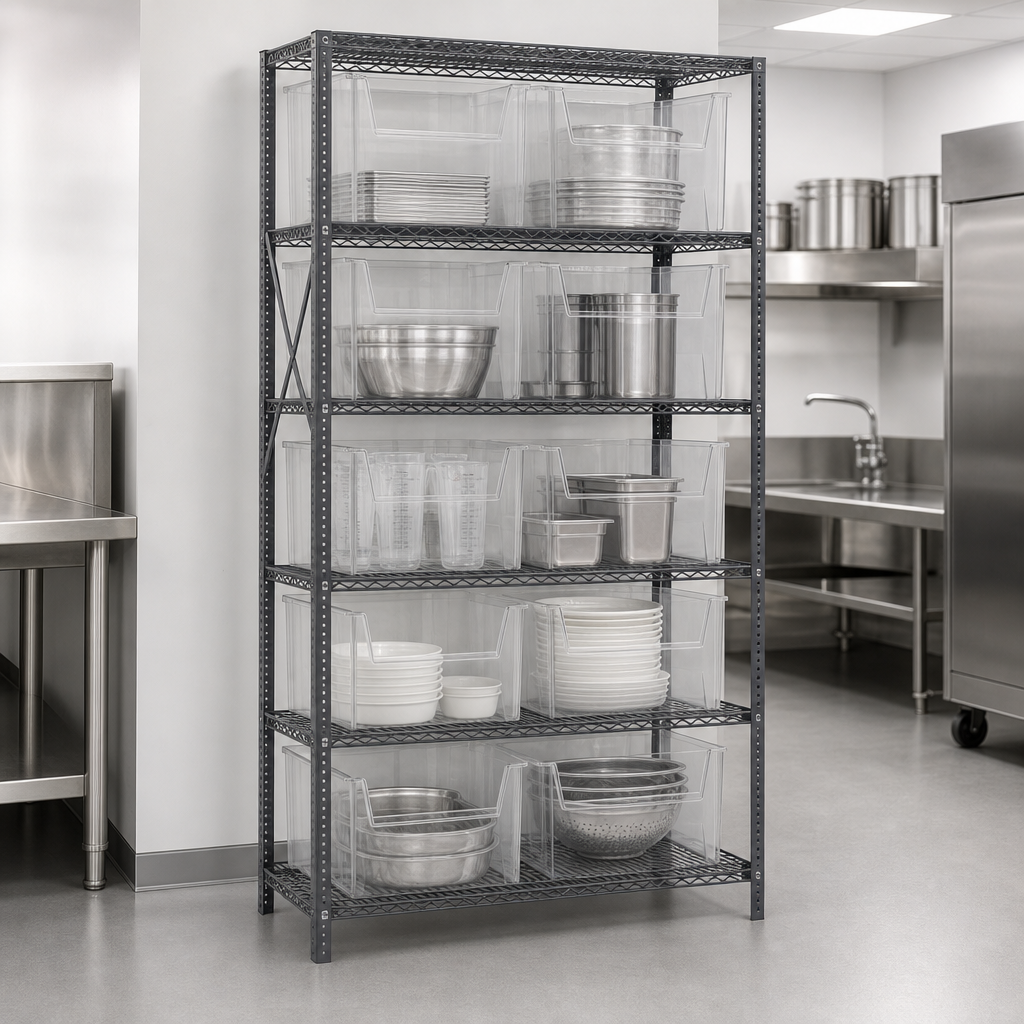 Heavy-Duty Wire Shelving