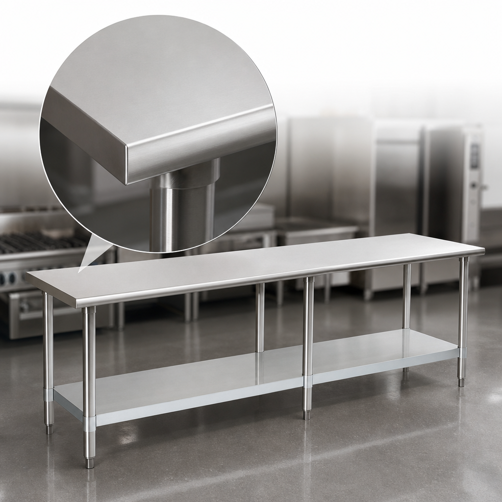 16-Gauge Stainless Steel Top