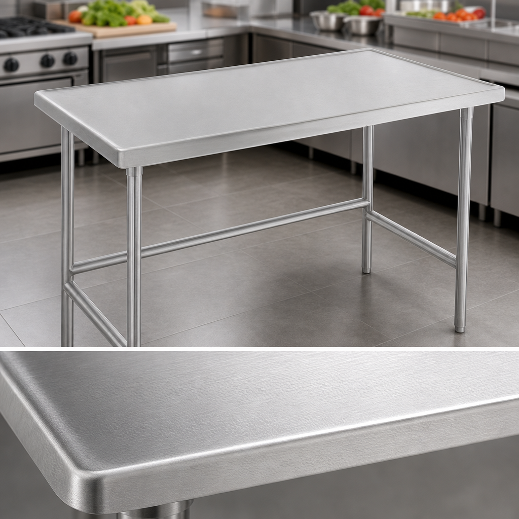 14-Gauge 304 Stainless Steel Top