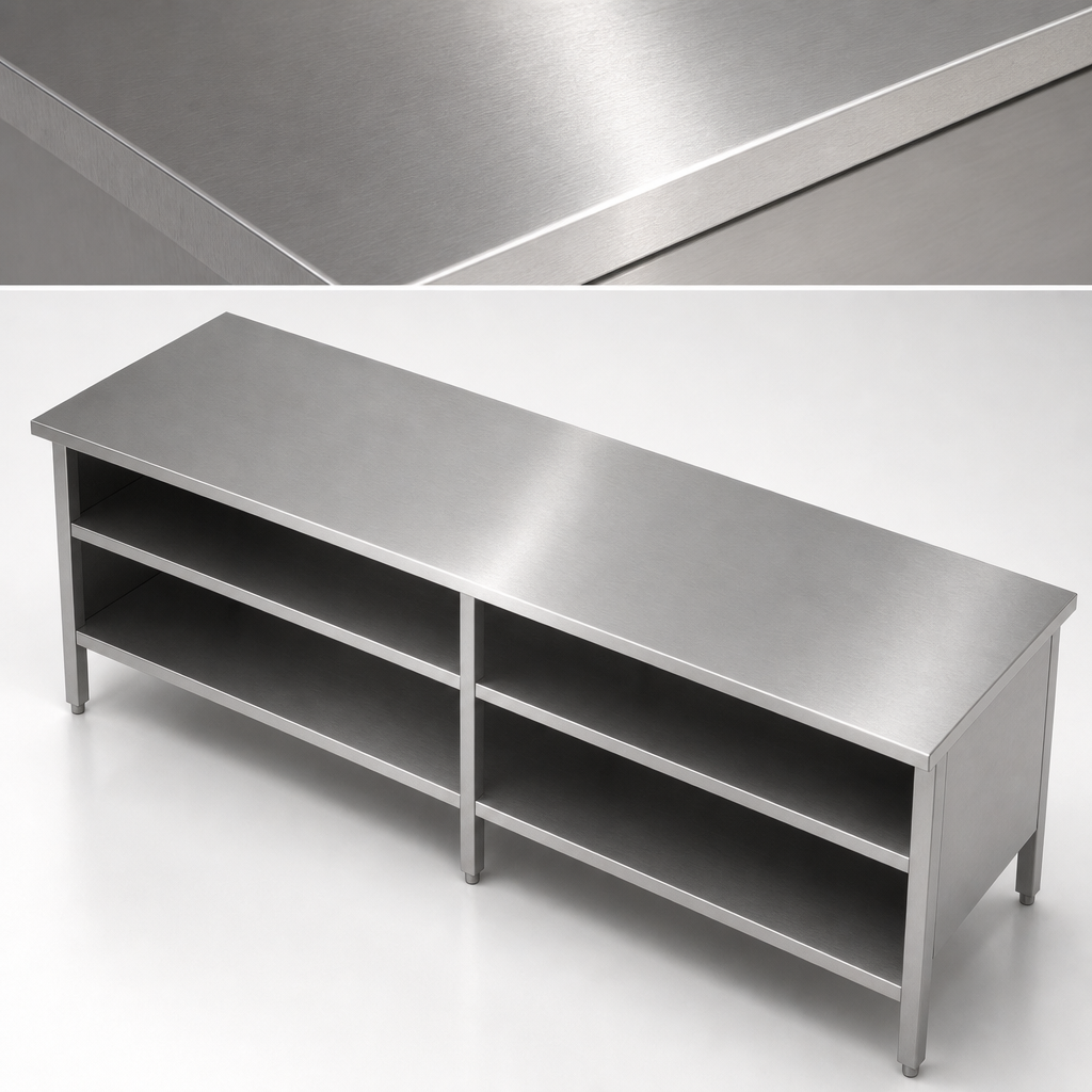 16-Gauge Stainless Steel Top
