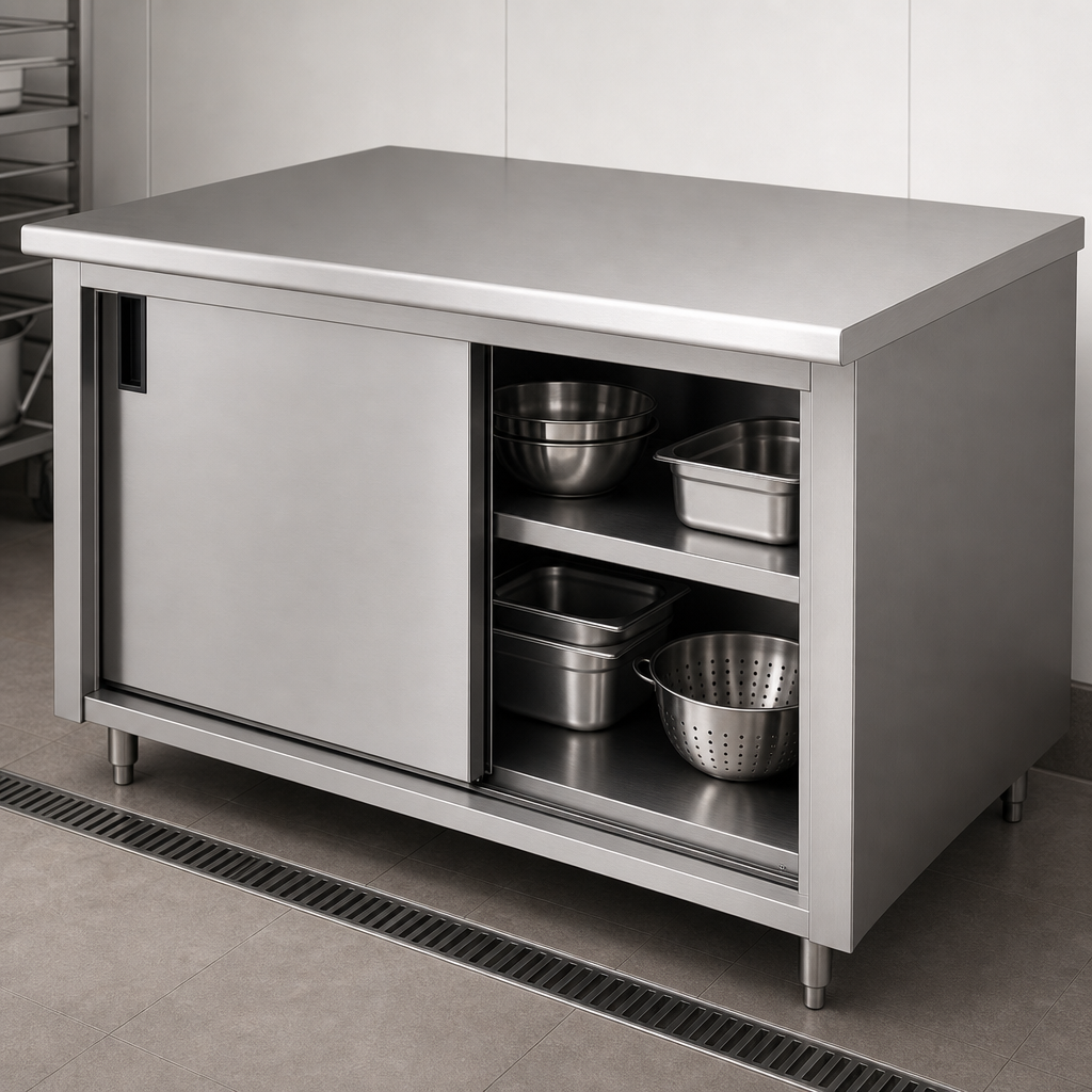 Cabinet Base With Sliding Doors