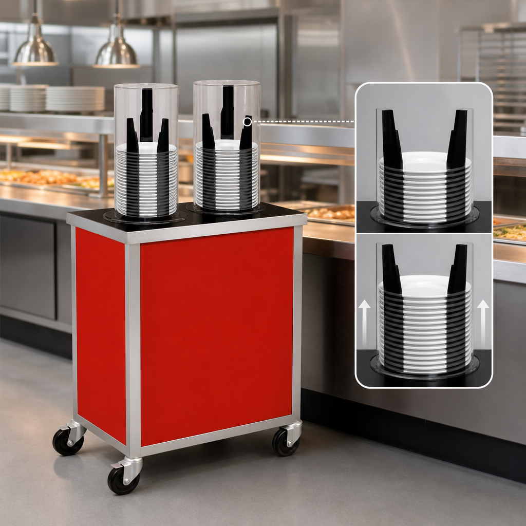 Self-Elevating Dispensing Tubes