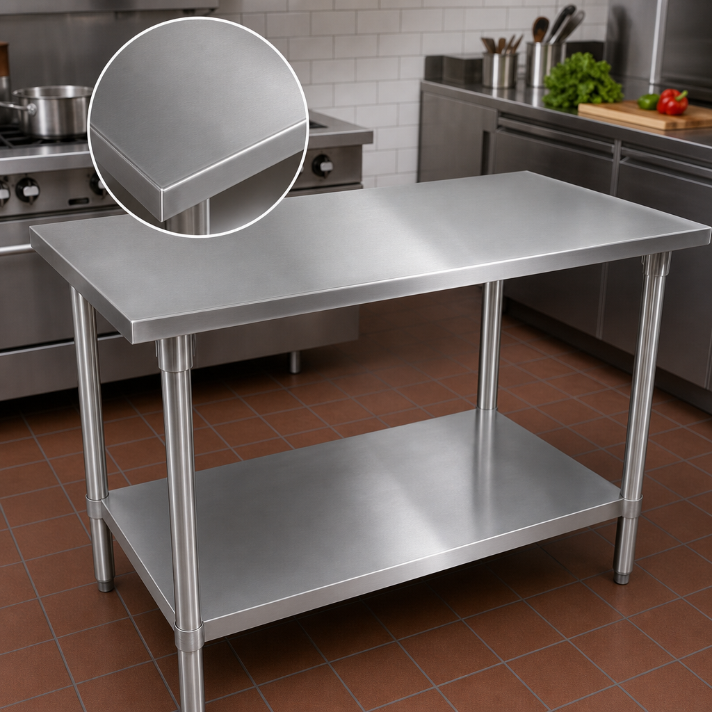14-Gauge Stainless Steel Top