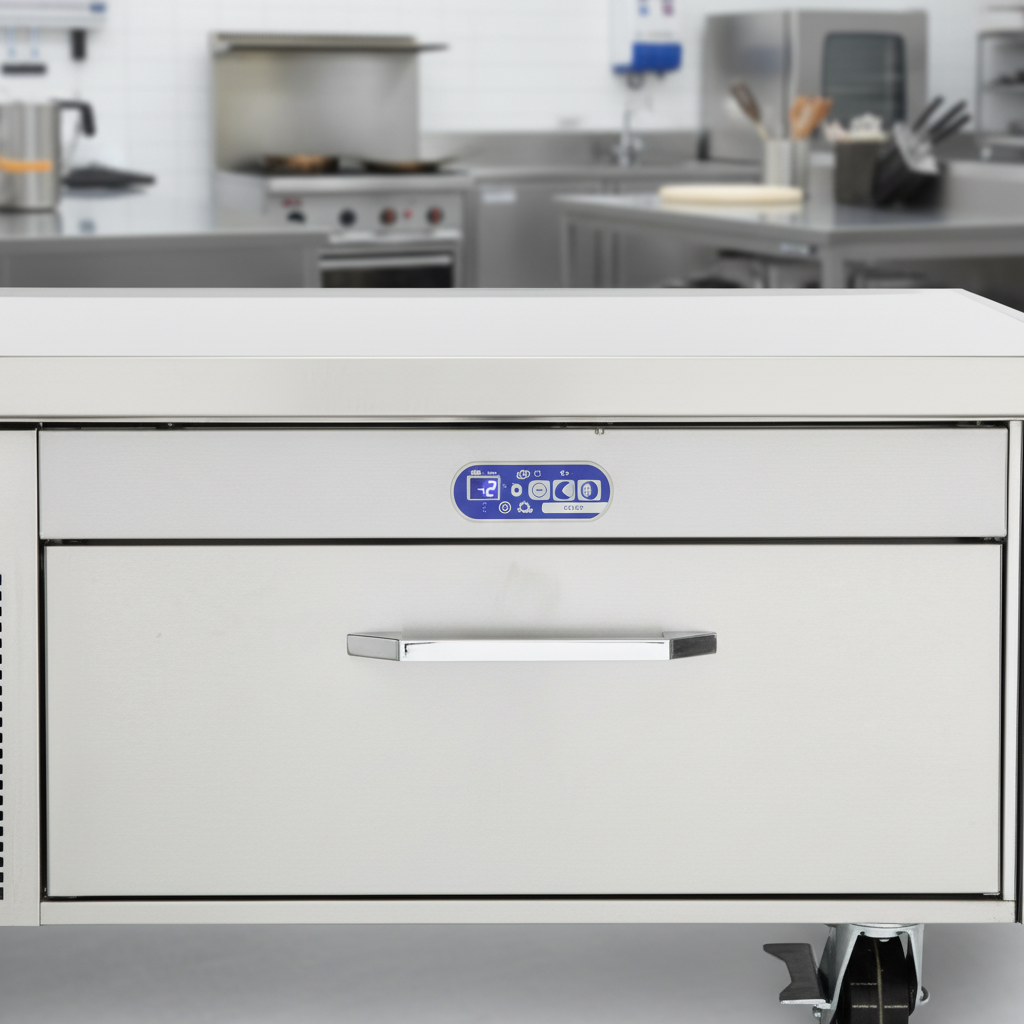 Precisely monitor and adjust temperatures with the intuitive electronic controls on this versatile chef stand.