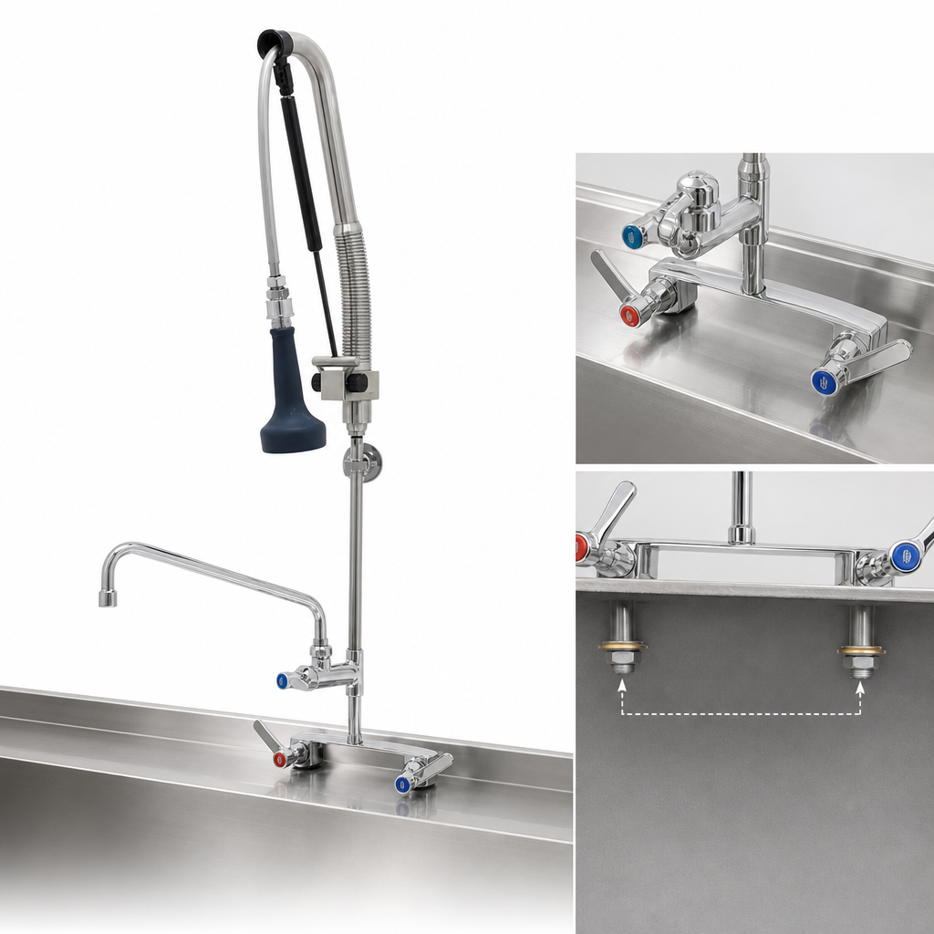Deck-Mount 8-Inch Adjustable Centers