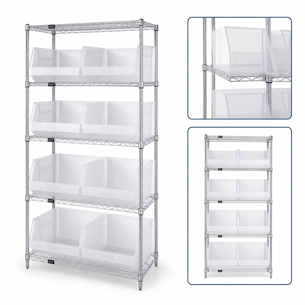 Five Shelves Included