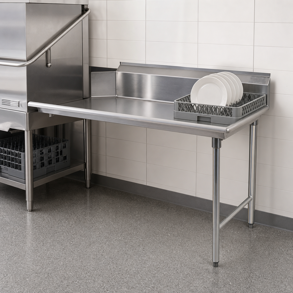 Straight Clean Dishtable Design