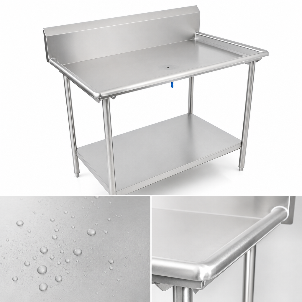 16-Gauge 300-Series Stainless Steel Top