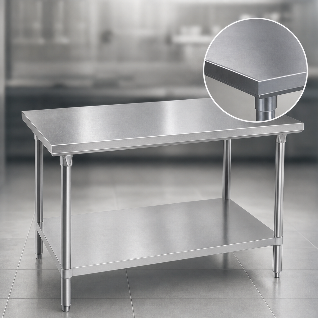 16-Gauge 304 Stainless Steel Top