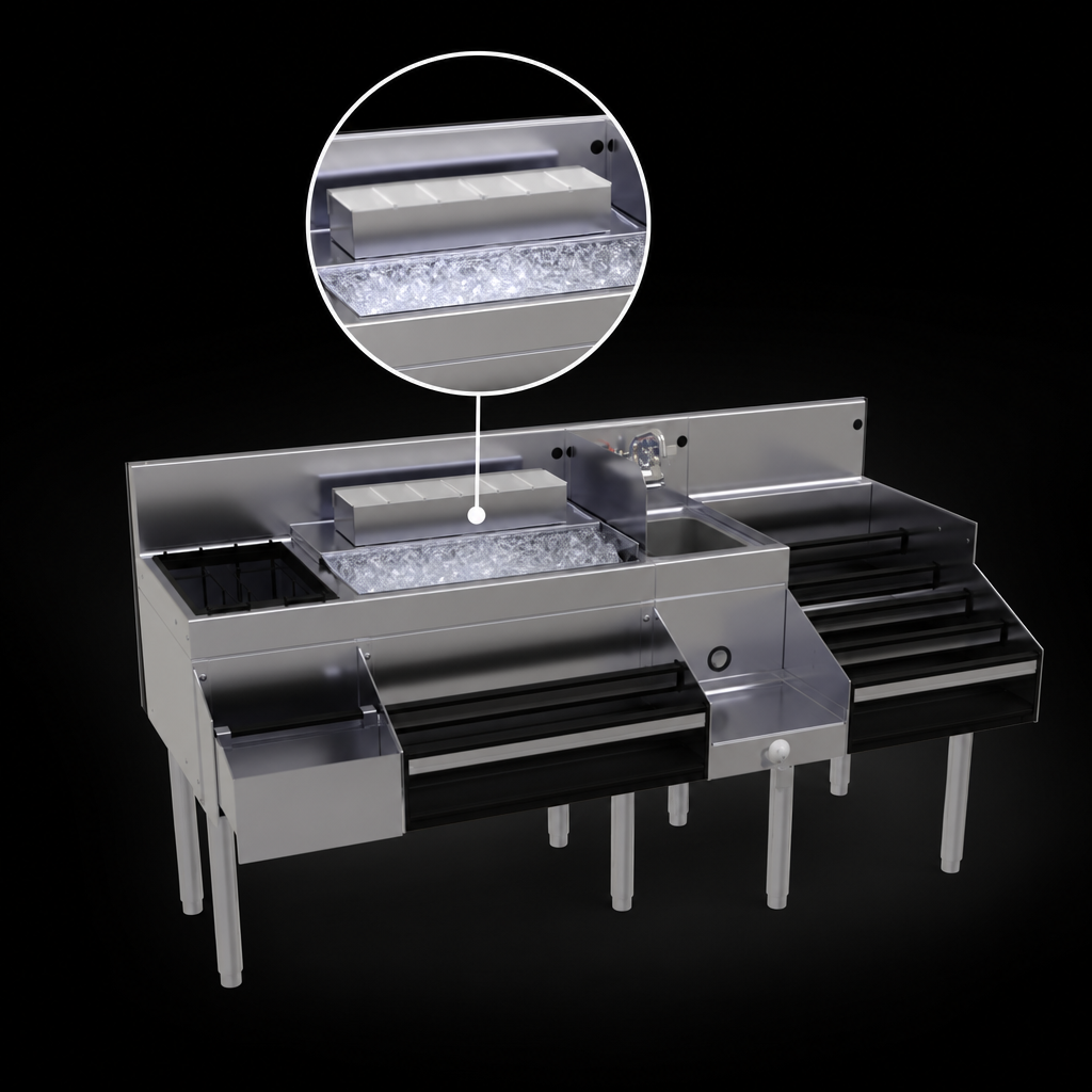 Center Combo Ice Bin