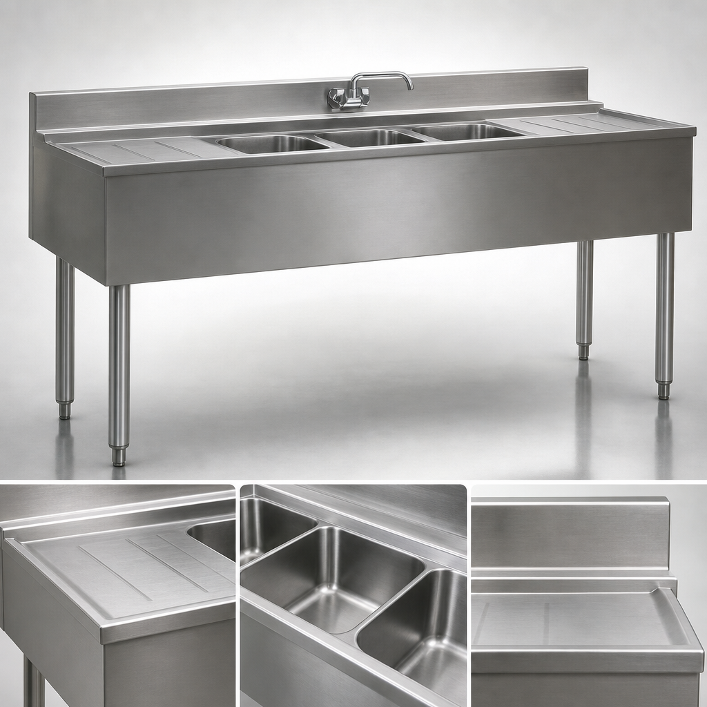 304 Stainless Steel Work Surfaces