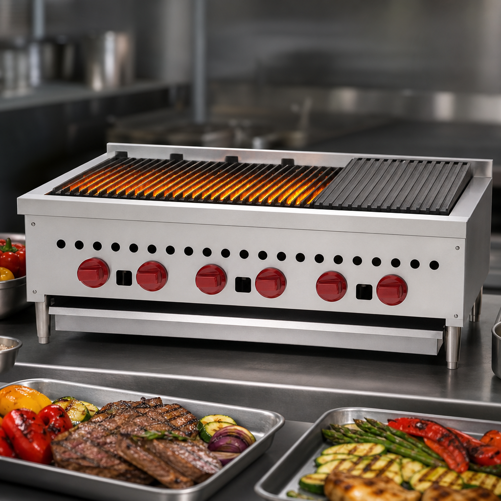 Six 14,500 BTU Burners