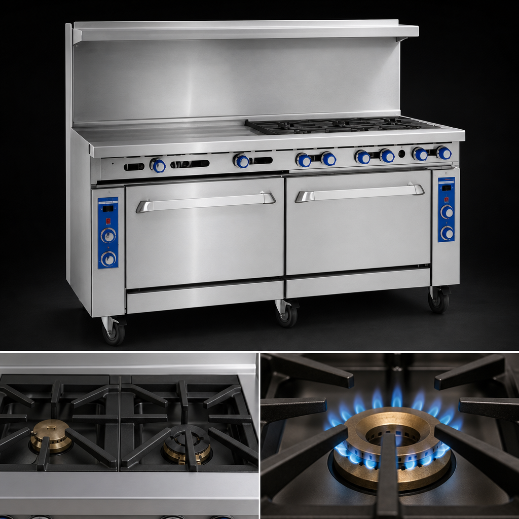 Two Open Burners With Low Simmer