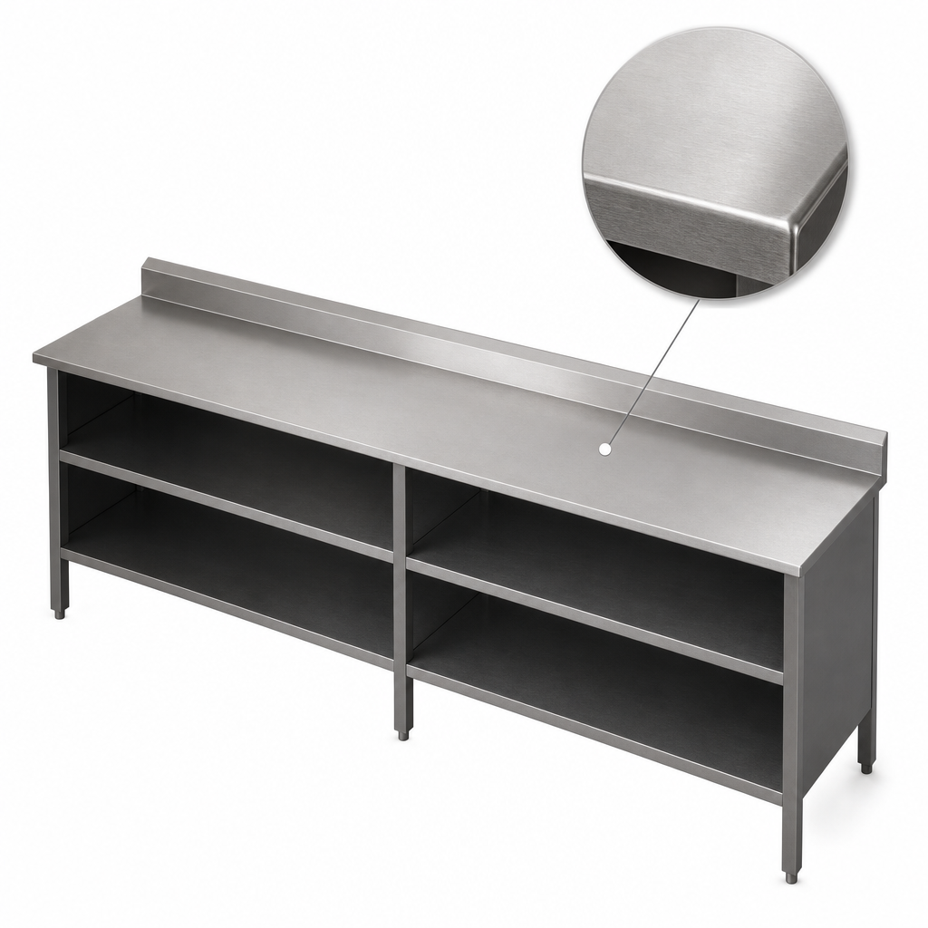 16-Gauge Stainless Steel Top