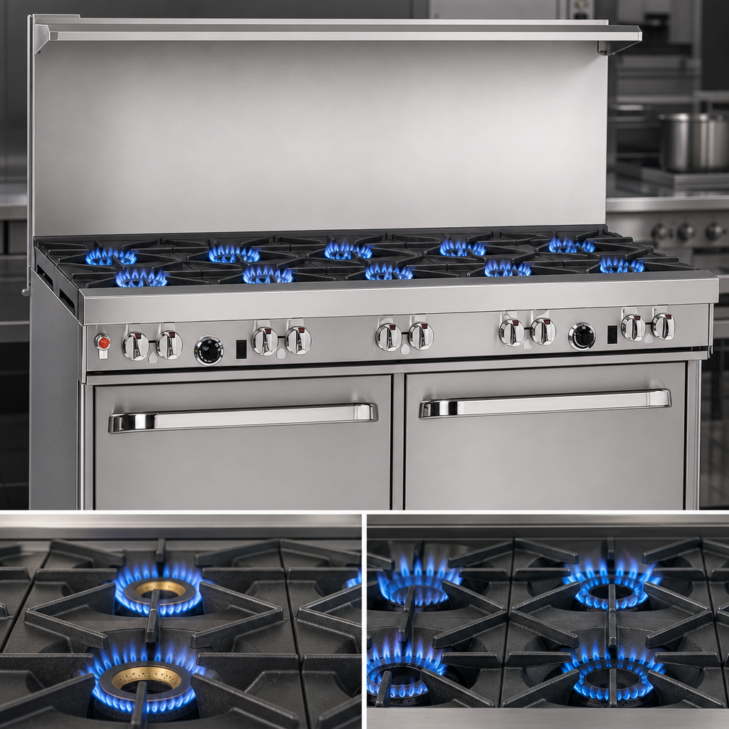 Ten Open Burners