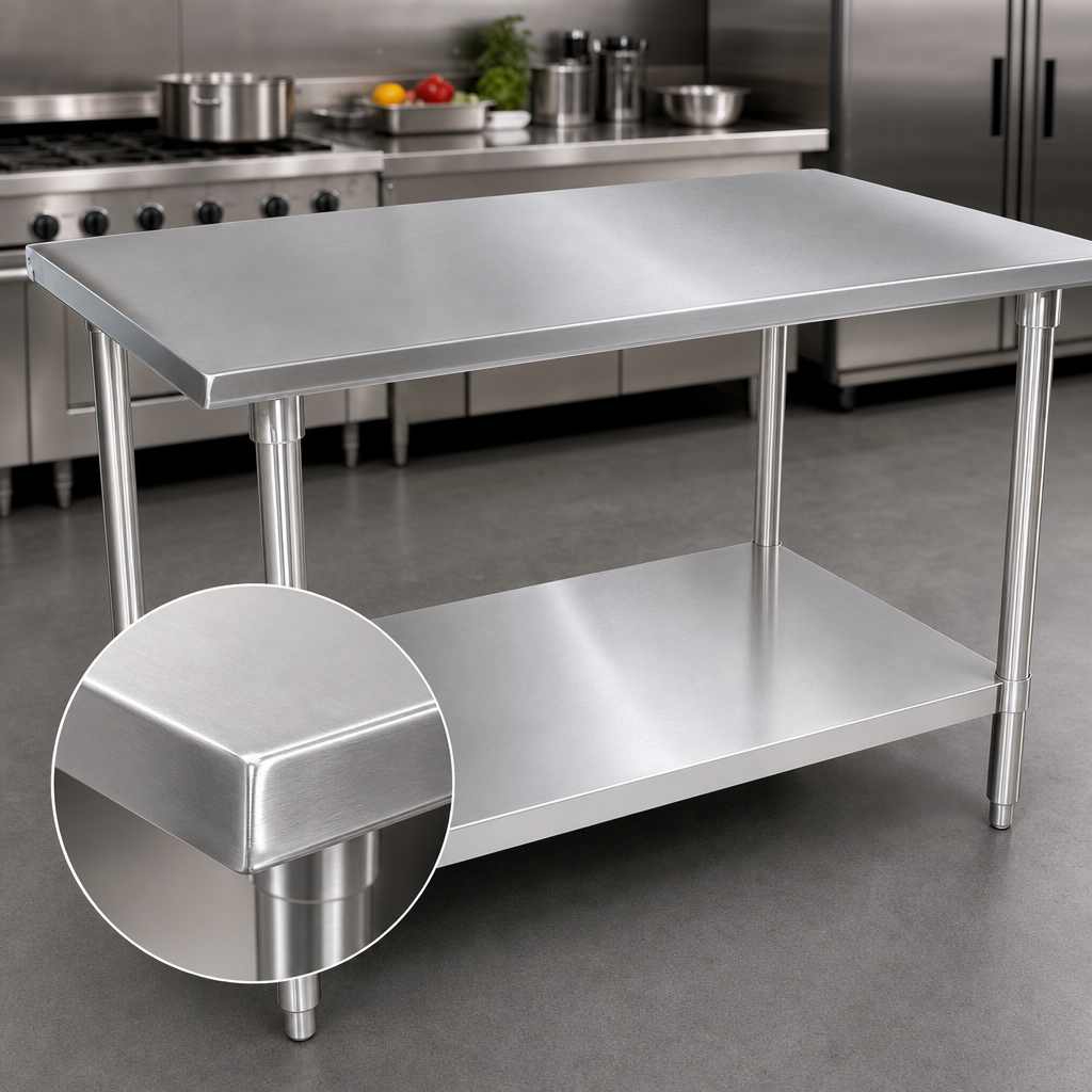 16-Gauge Stainless Steel Top