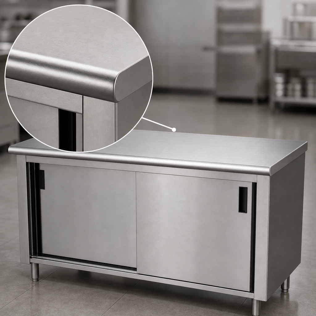 16-Gauge 304 Stainless Steel Top