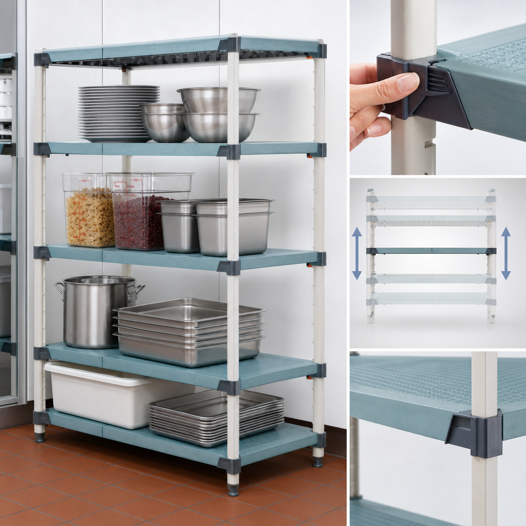 Quick-Adjust Shelves