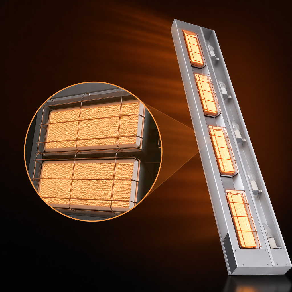 Double Ceramic Tile Heating Element