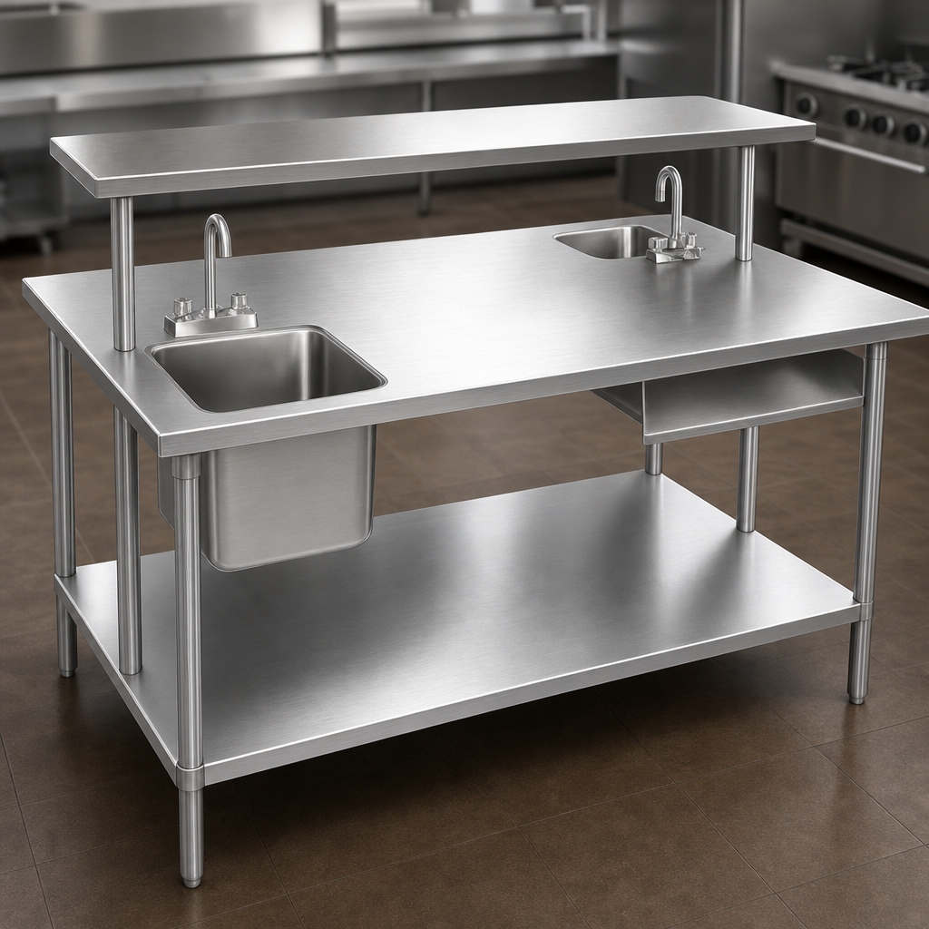 14-Gauge 304 Stainless Steel Top