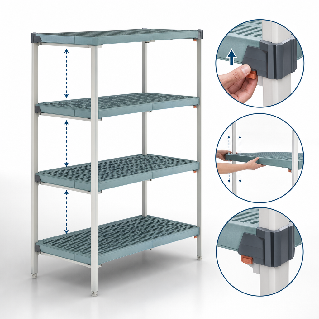 Quick-Adjust Shelving