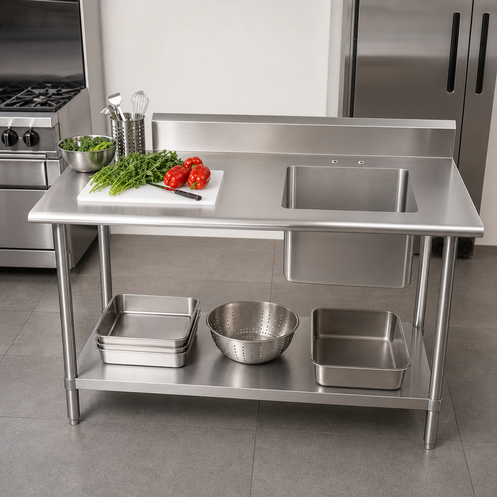 Right-Side Prep Sink